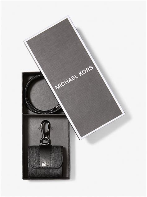 michael kors black wireless earbuds|Hudson Logo Lanyard Case for Apple AirPods Pro® .